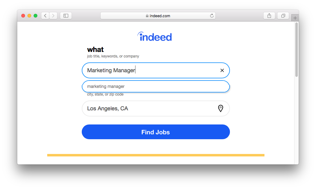 Job Search Automated Updates Step 1