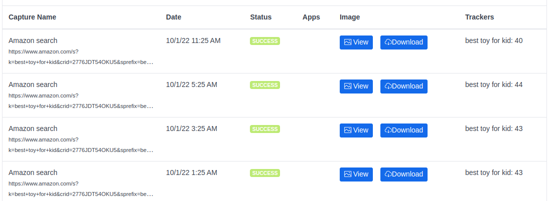 Amazon Trackers (screenshot 2)