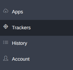 Create a new tracker (screenshot 1)