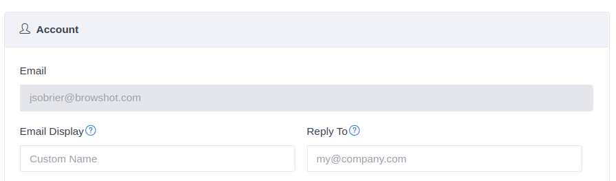 Customize E-mails (screenshot 1)