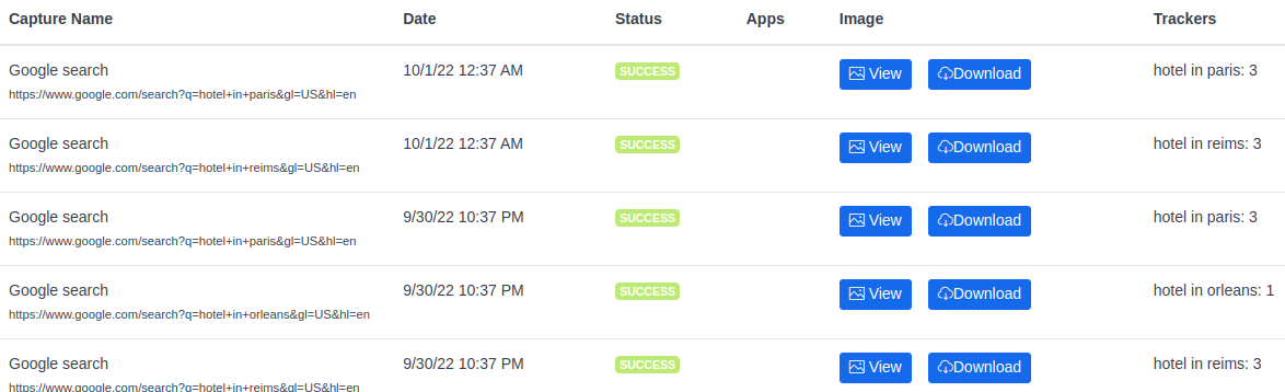 Google Trackers (screenshot 2)