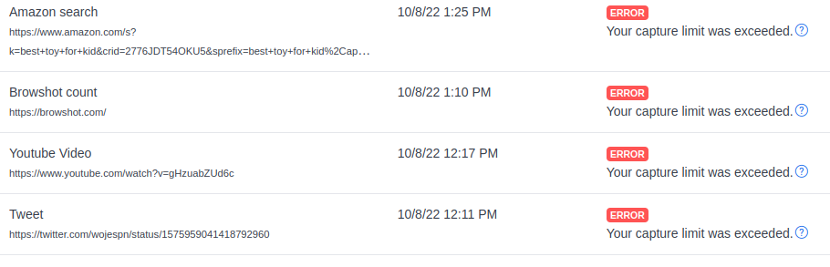 How are screenshots counted against my subscription? (screenshot 3)