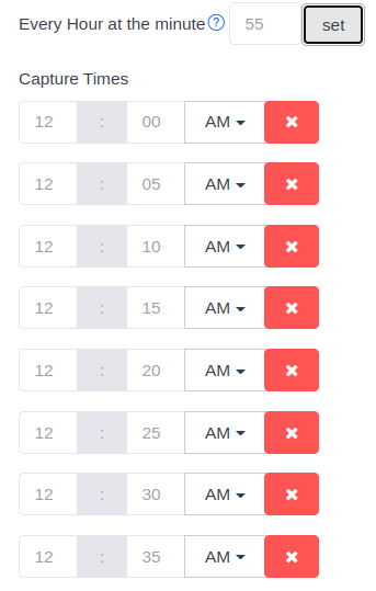 How to capture a page every 5 minutes?