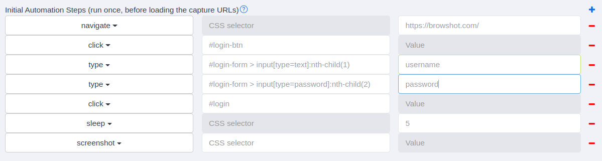 How to capture hourly a webpage behind a login? (screenshot 1)