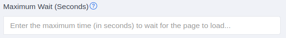Maximum Wait