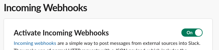 Slack App (screenshot 1)