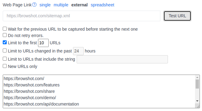 Web Page Link (screenshot 4)