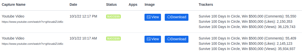 YouTube Trackers (screenshot 2)